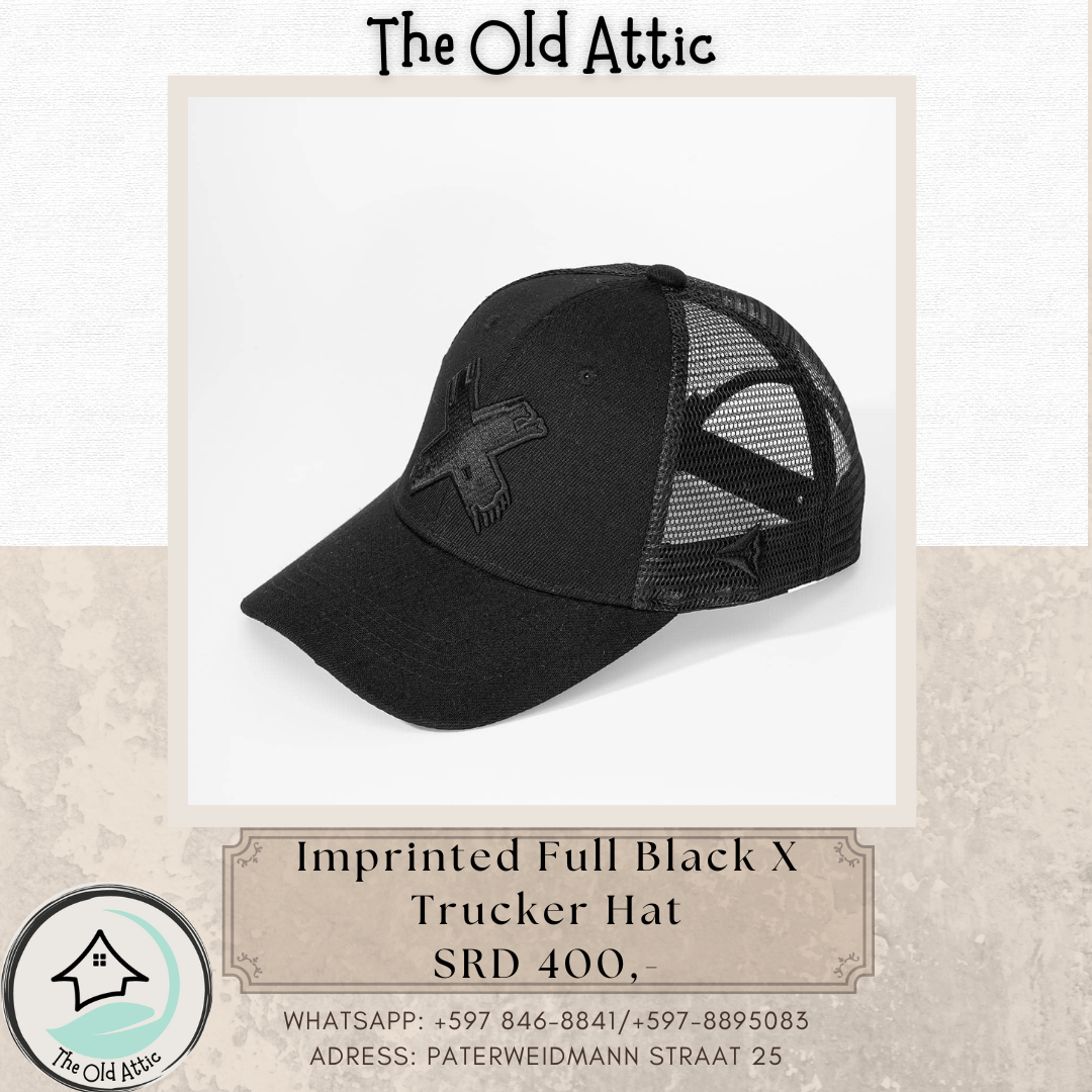 imprinted full black trucker _0