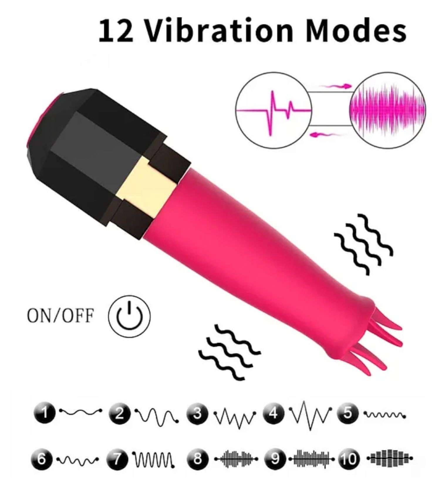 12 Speed Lipstick Bullet Vibrator_3