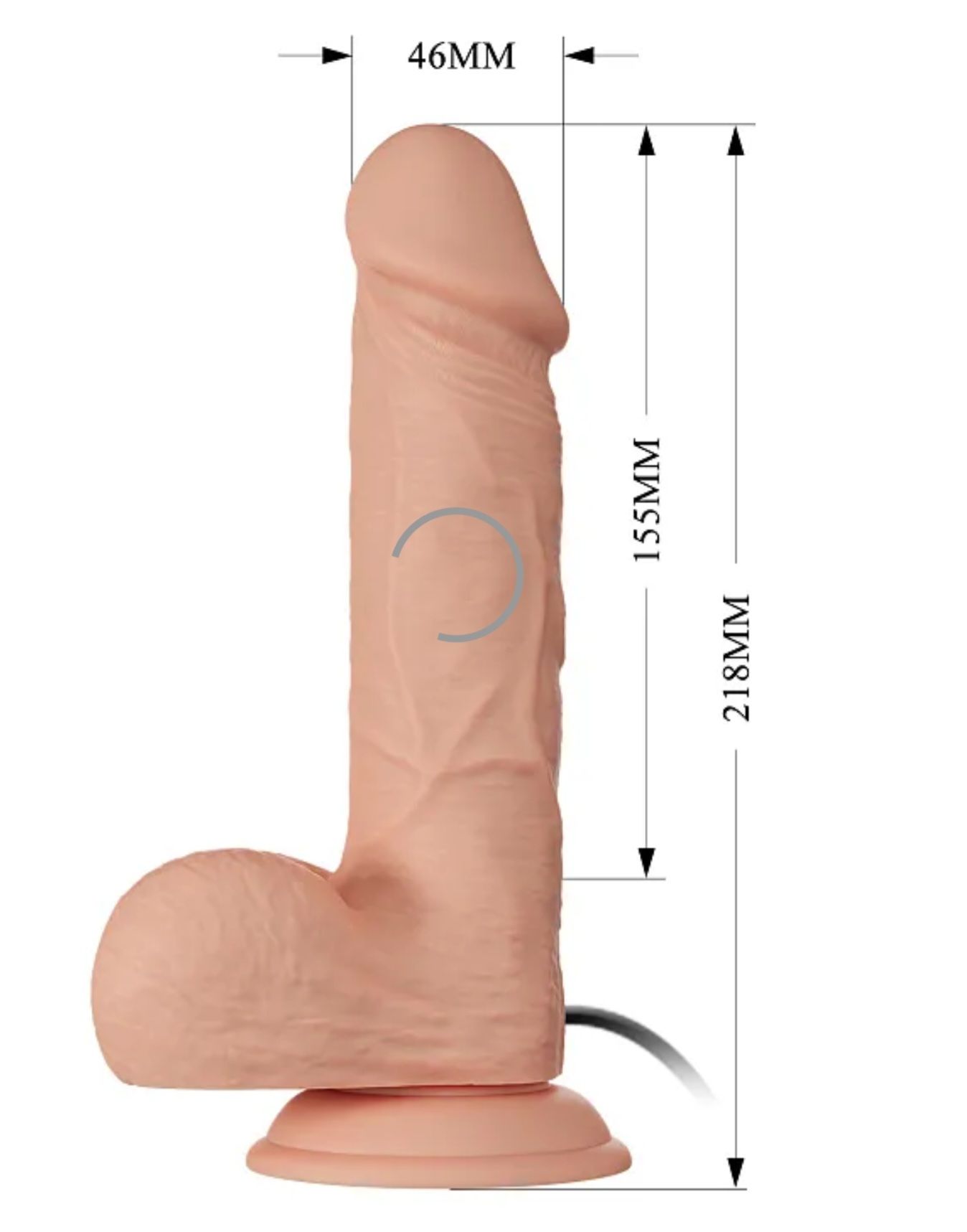 8.5 Inch Realistic Huge Vibrating Dildo_3