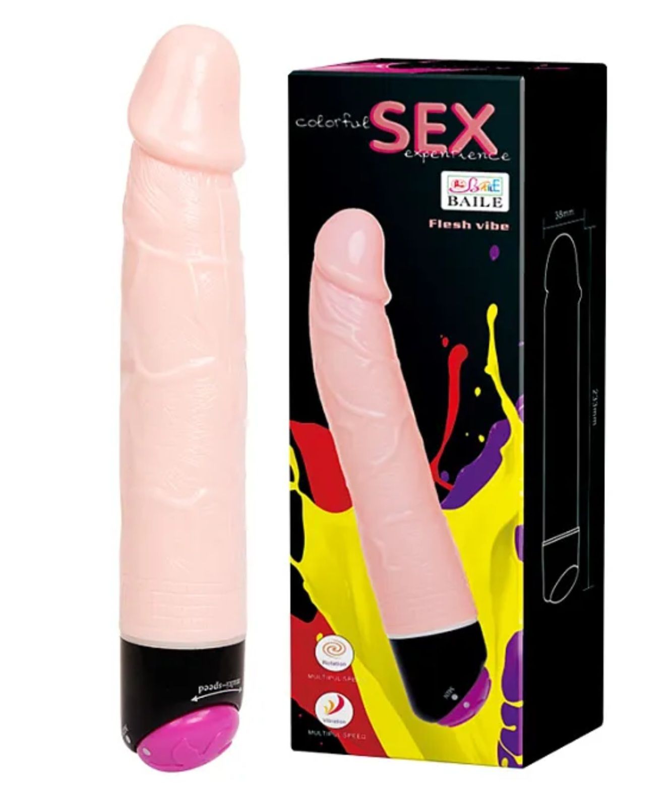 Powerful Vibrating Realistic Dildo_0