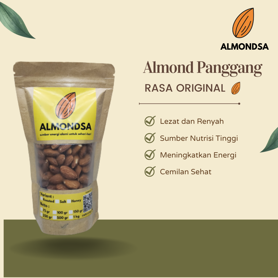 Almond Panggang Tawar_0