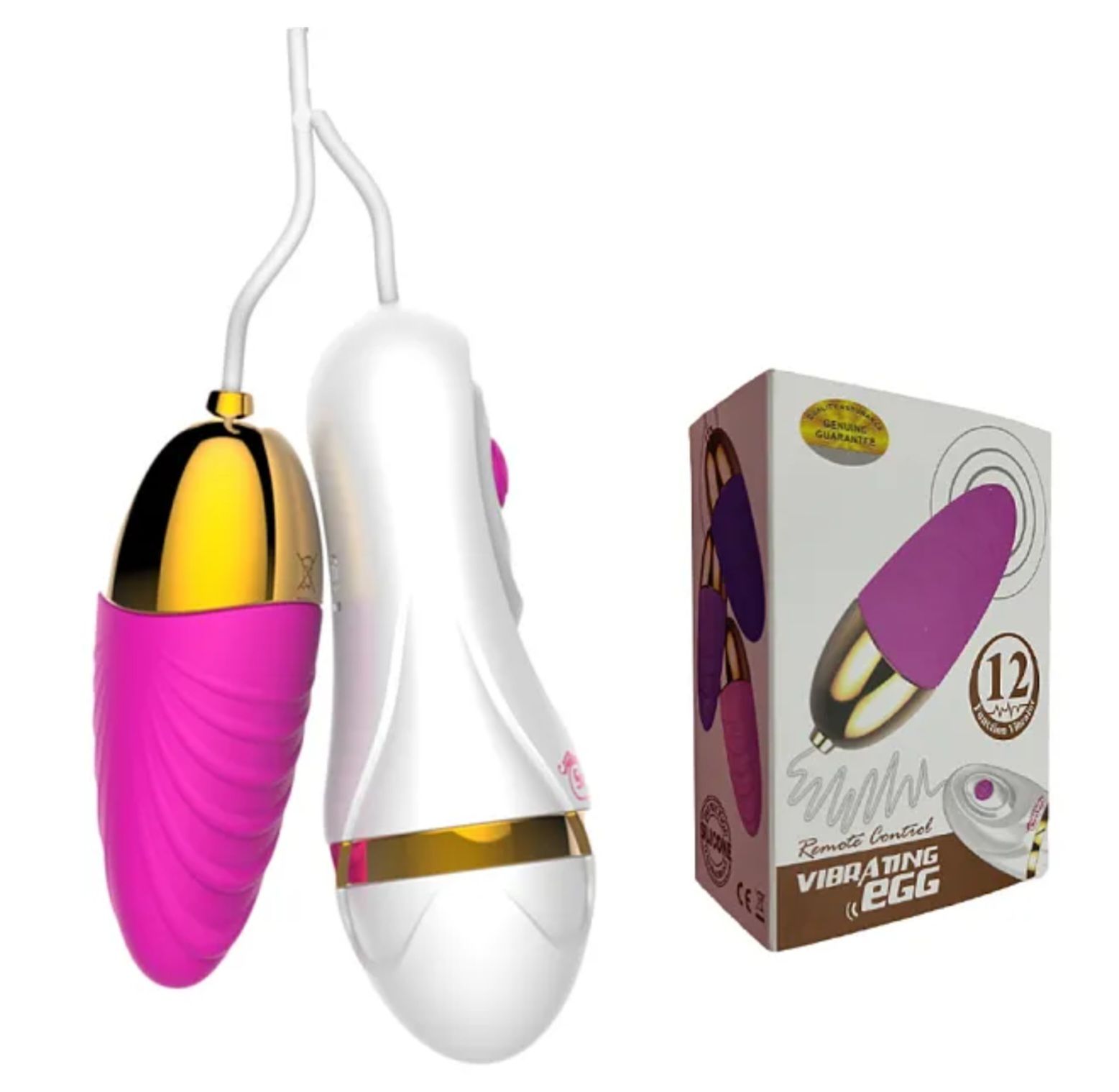 12 Speed Vibrating Egg Remote Control Silicone Bullet Vibrator_0