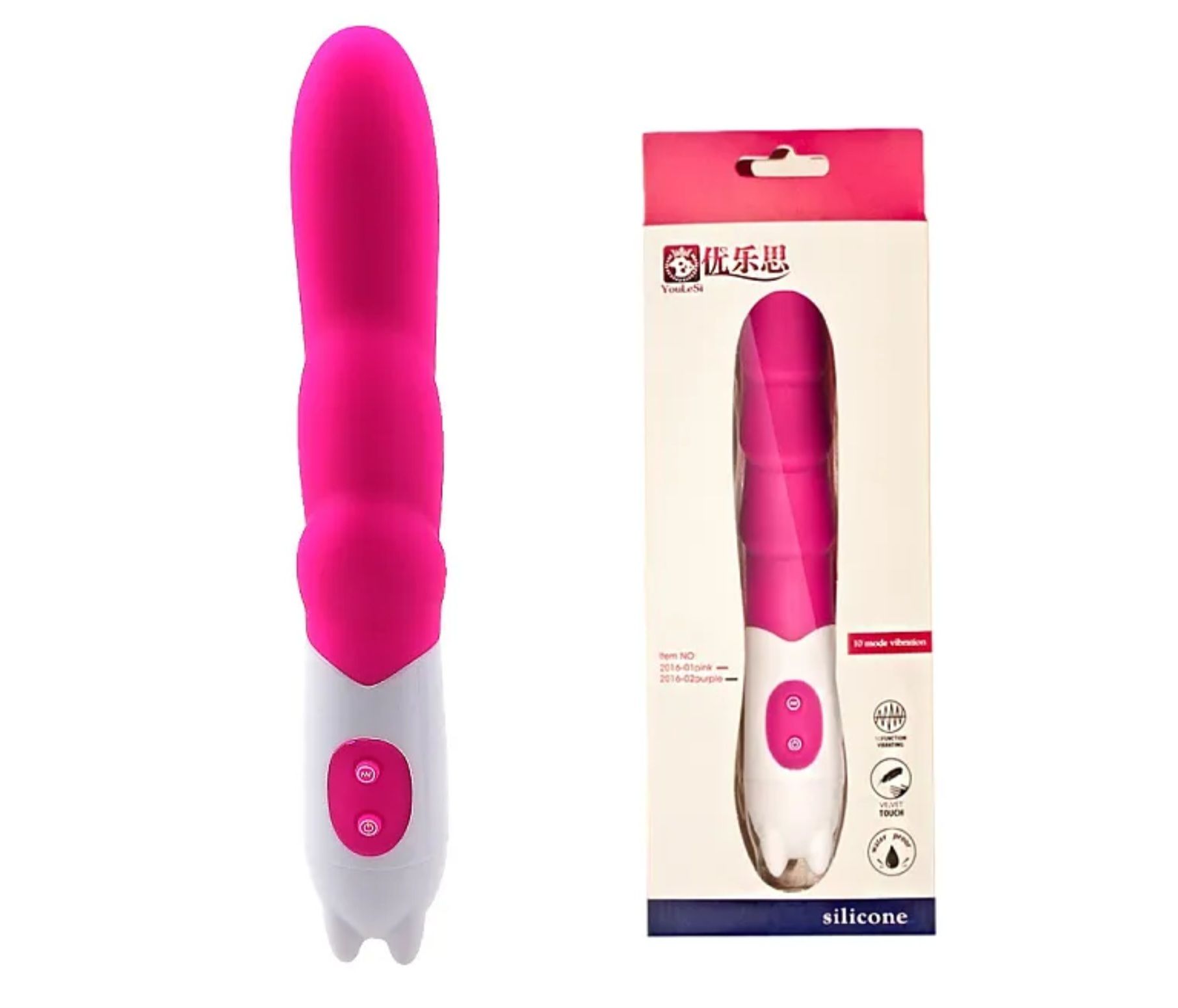 10 Speed Vibrator G-Spot Massager Vibrating Dildo_0