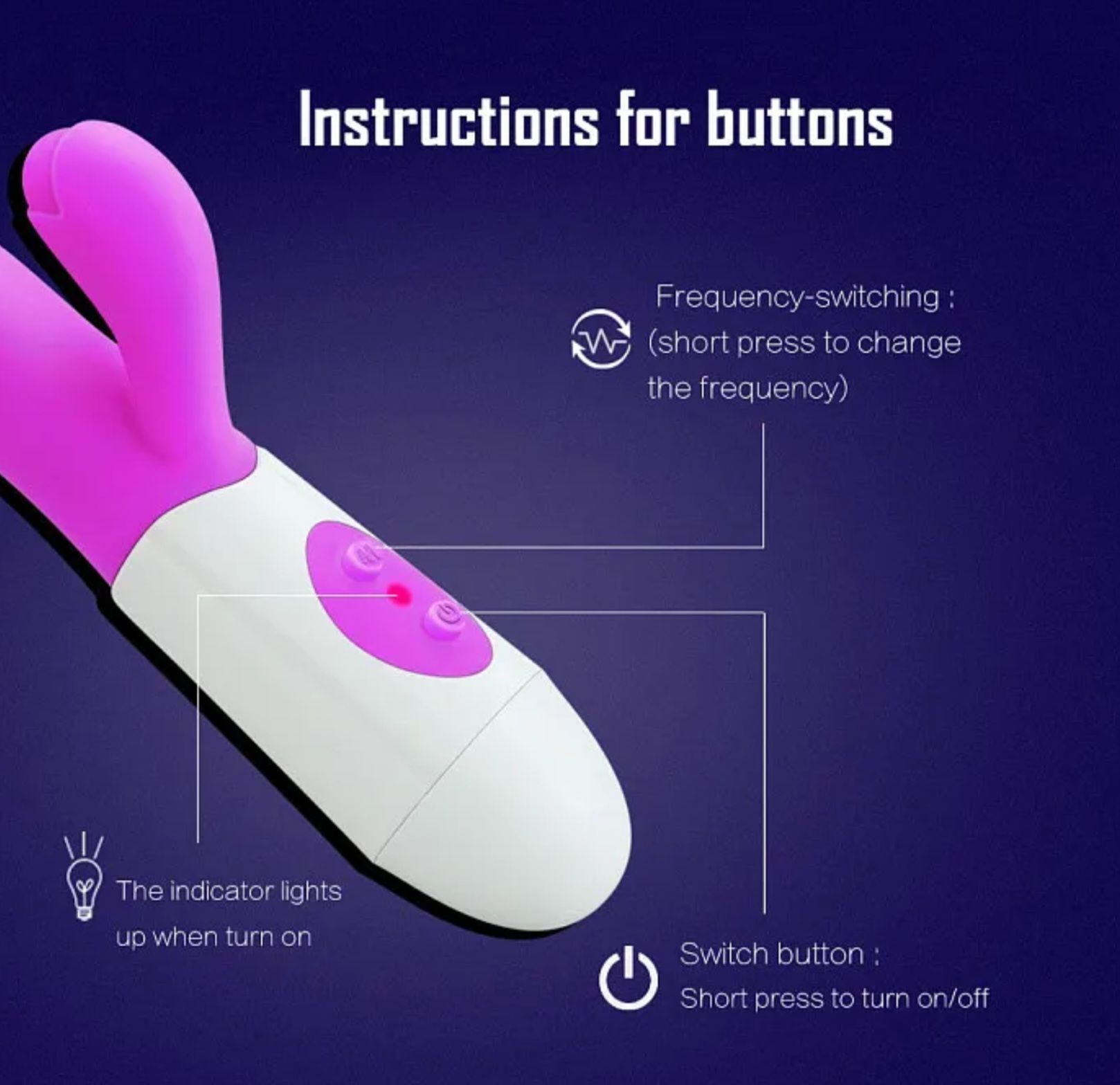 Dual Vibrator Clitoral Stimulator Vibrating Dildo_7