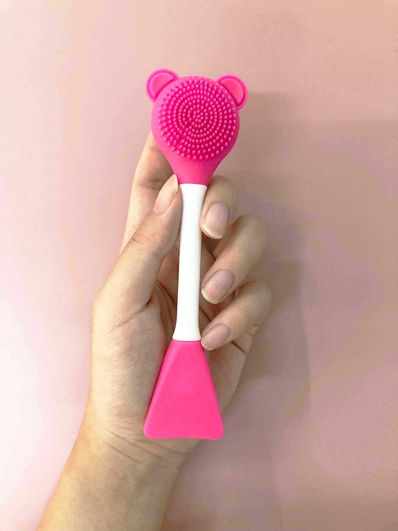 Silicone Double-End Facial Cleaning Brush - Multicolor_7