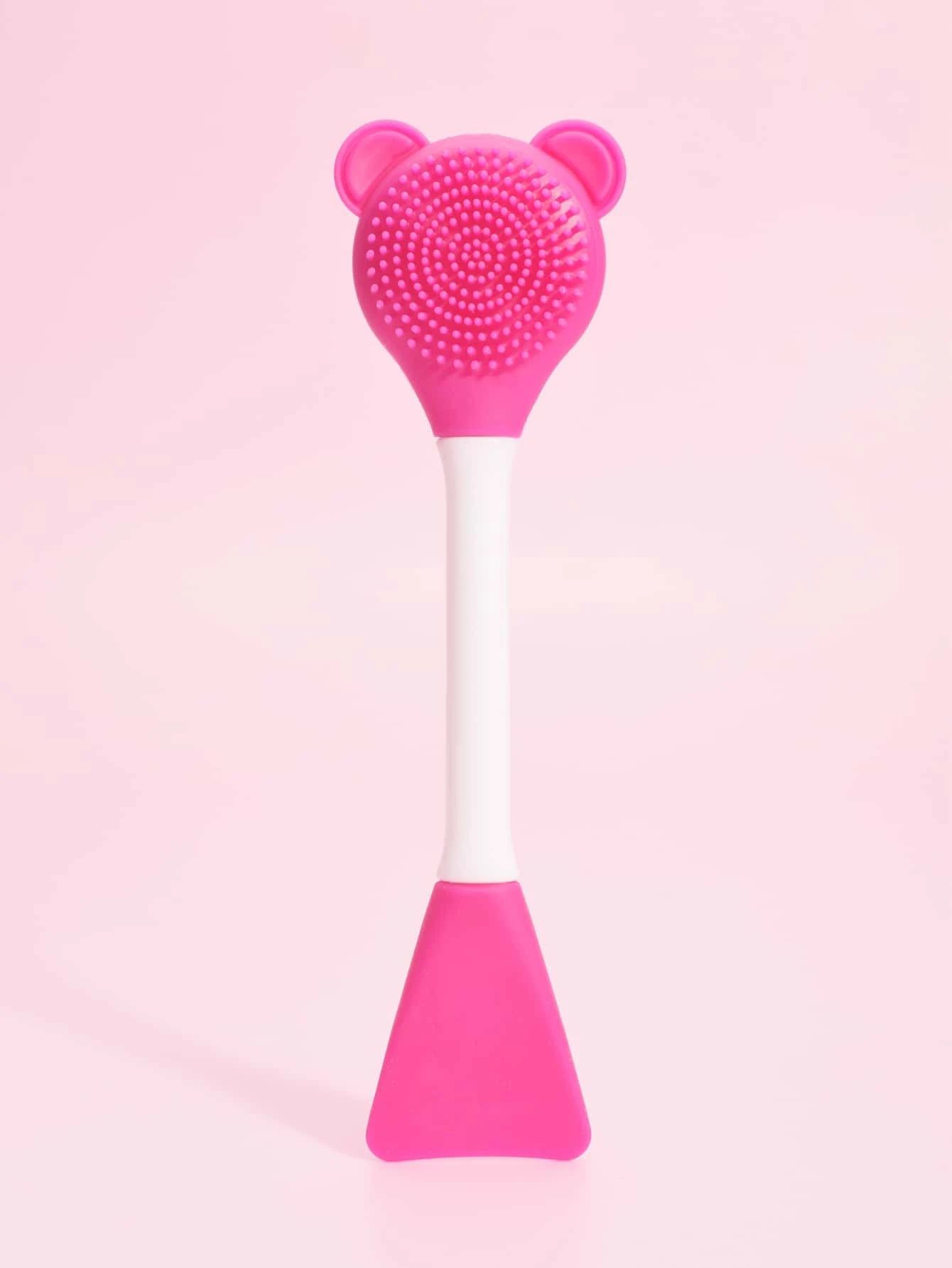 Silicone Double-End Facial Cleaning Brush - Multicolor_8