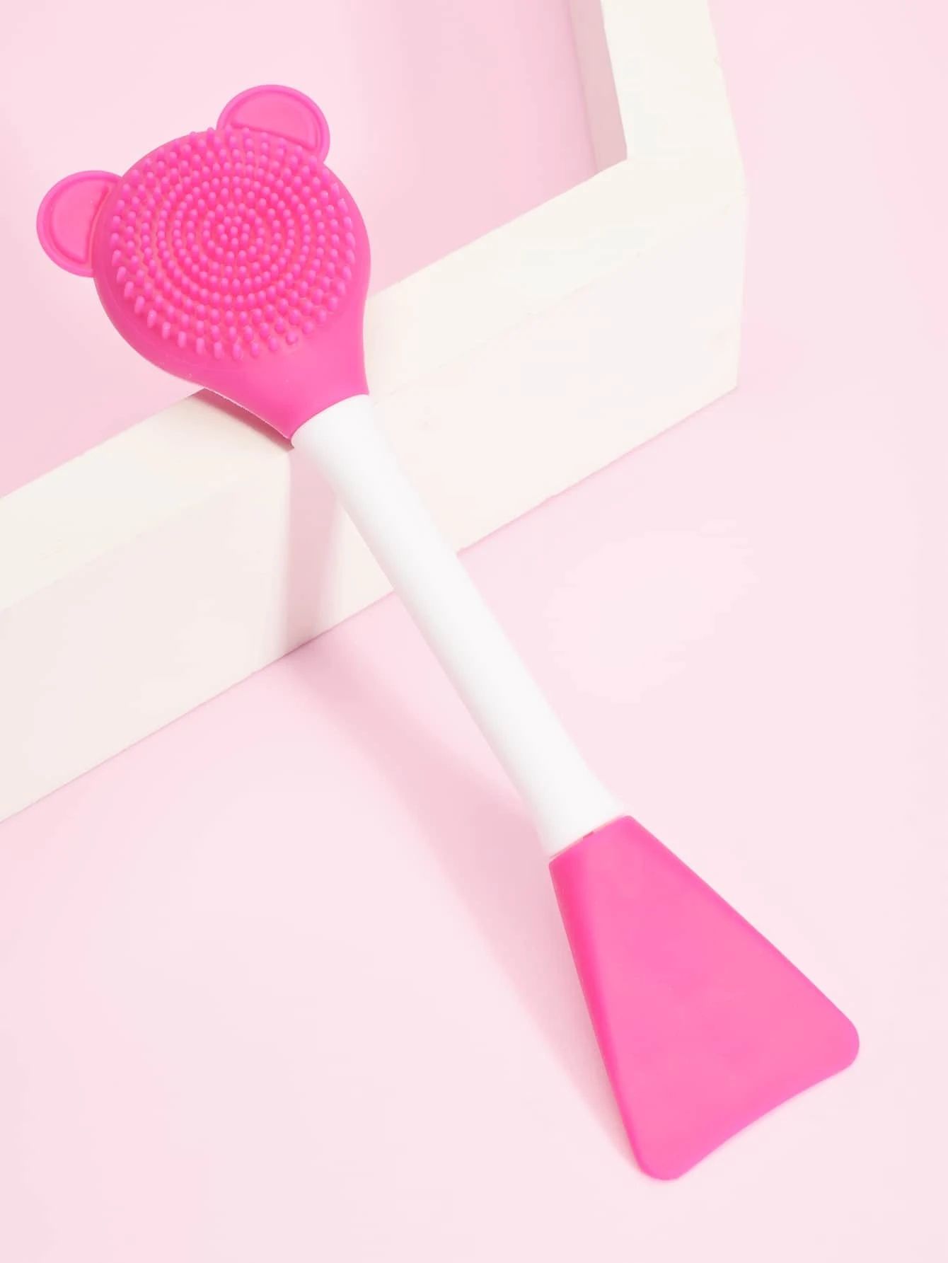 Silicone Double-End Facial Cleaning Brush - Multicolor_2