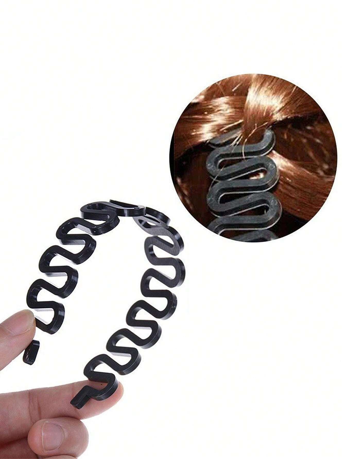 1pc Lazy Braid Hair Styling Tool - Black_4