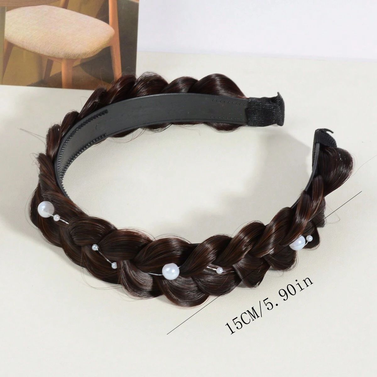 Non Slip Braided Hairpiece & Headband_2