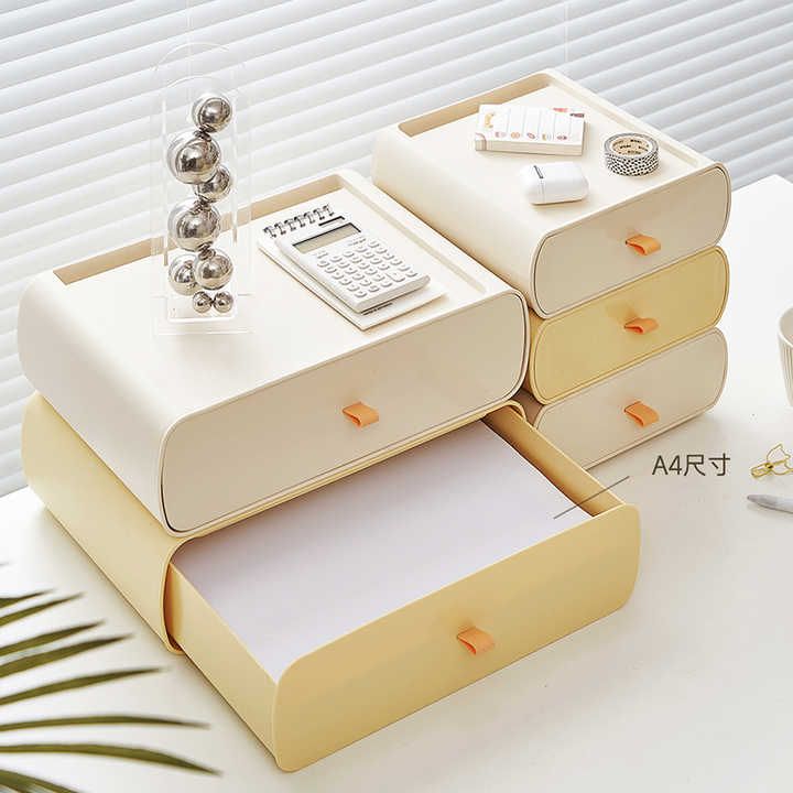 Desk Organizer with Drawer Plastic 2 pcs_4