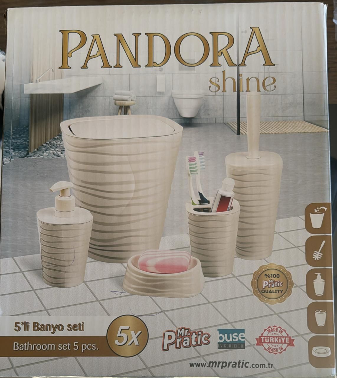 عدة حمام مكونة من 5 PANDORA bathrom set_0