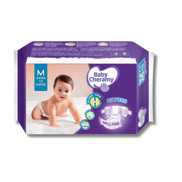 Baby Cheramy Baby Diapers –  Medium 12’s_0