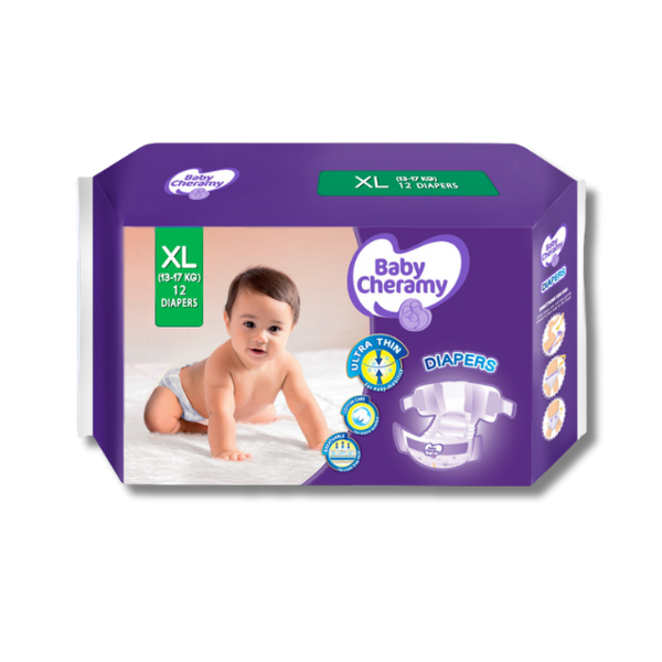 Baby Cheramy Baby Diapers –  XL 12’s_0