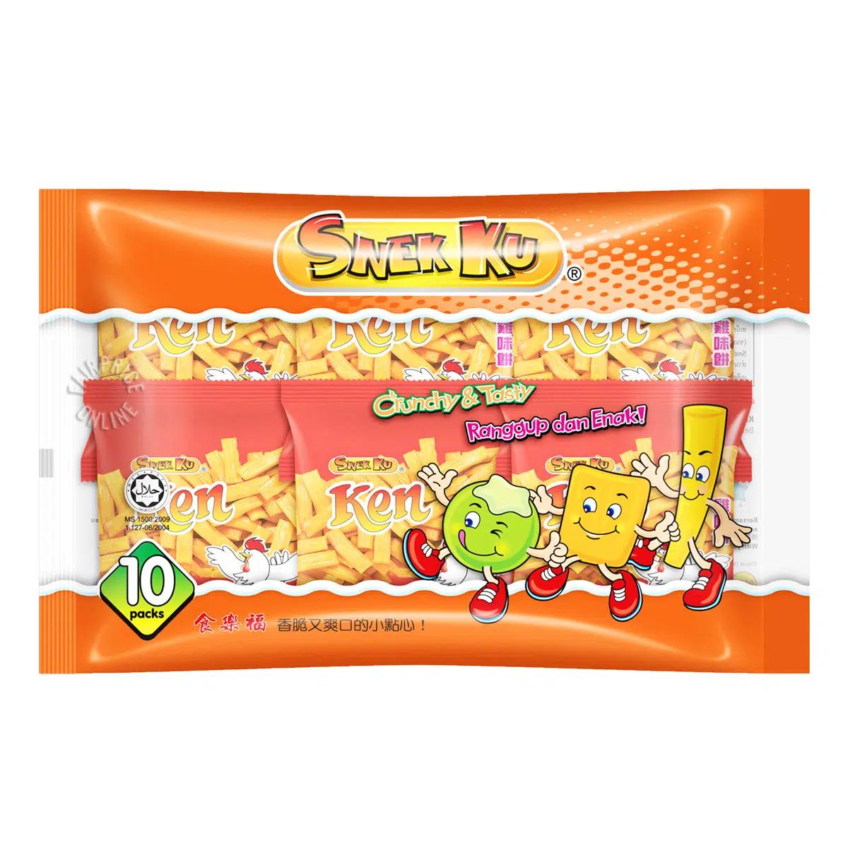 Snek Ku Flavoured Snack - Ken Chicken (Mini Pack)_0