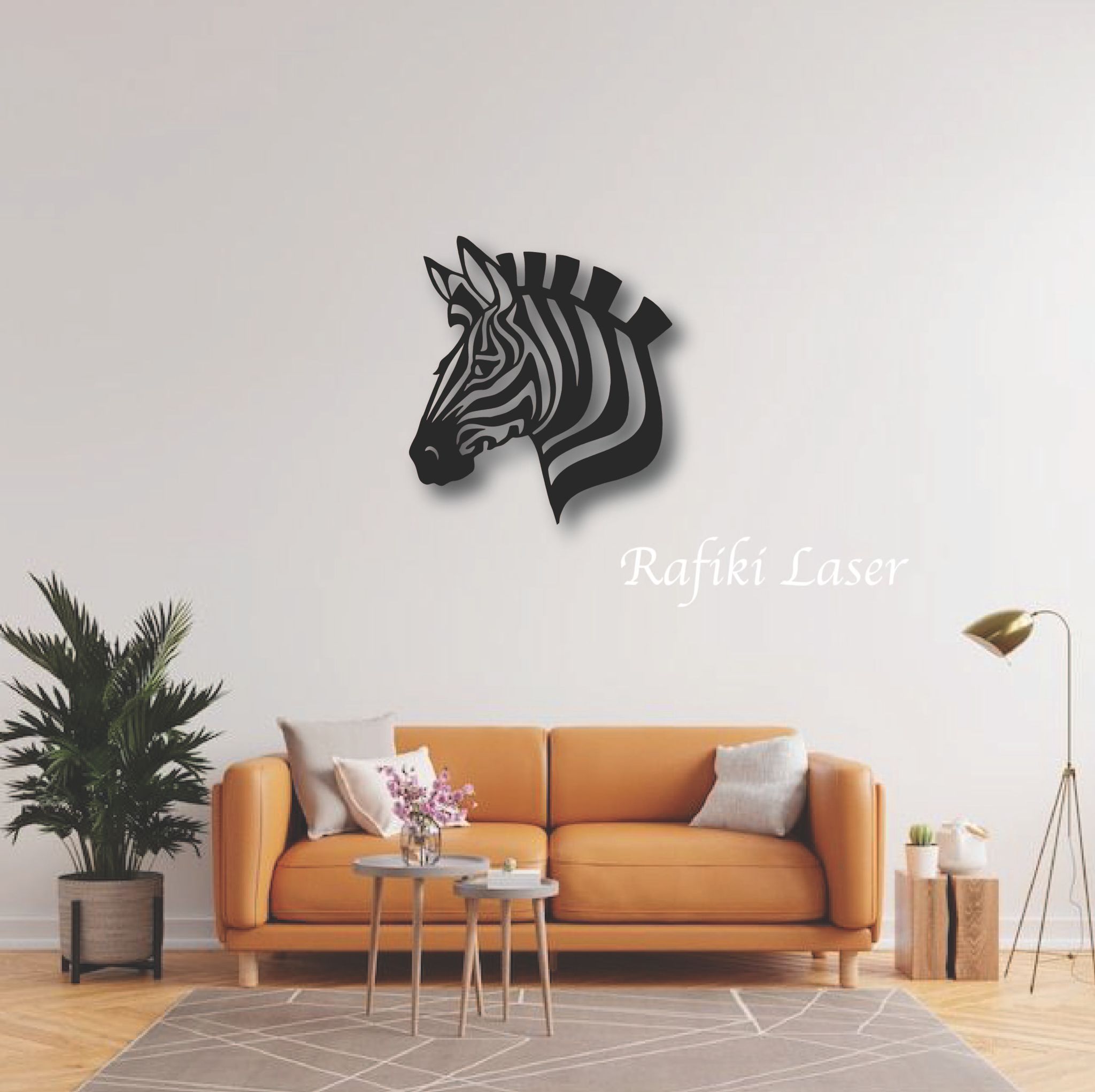 Zebra Metal Wall Art Decor_0