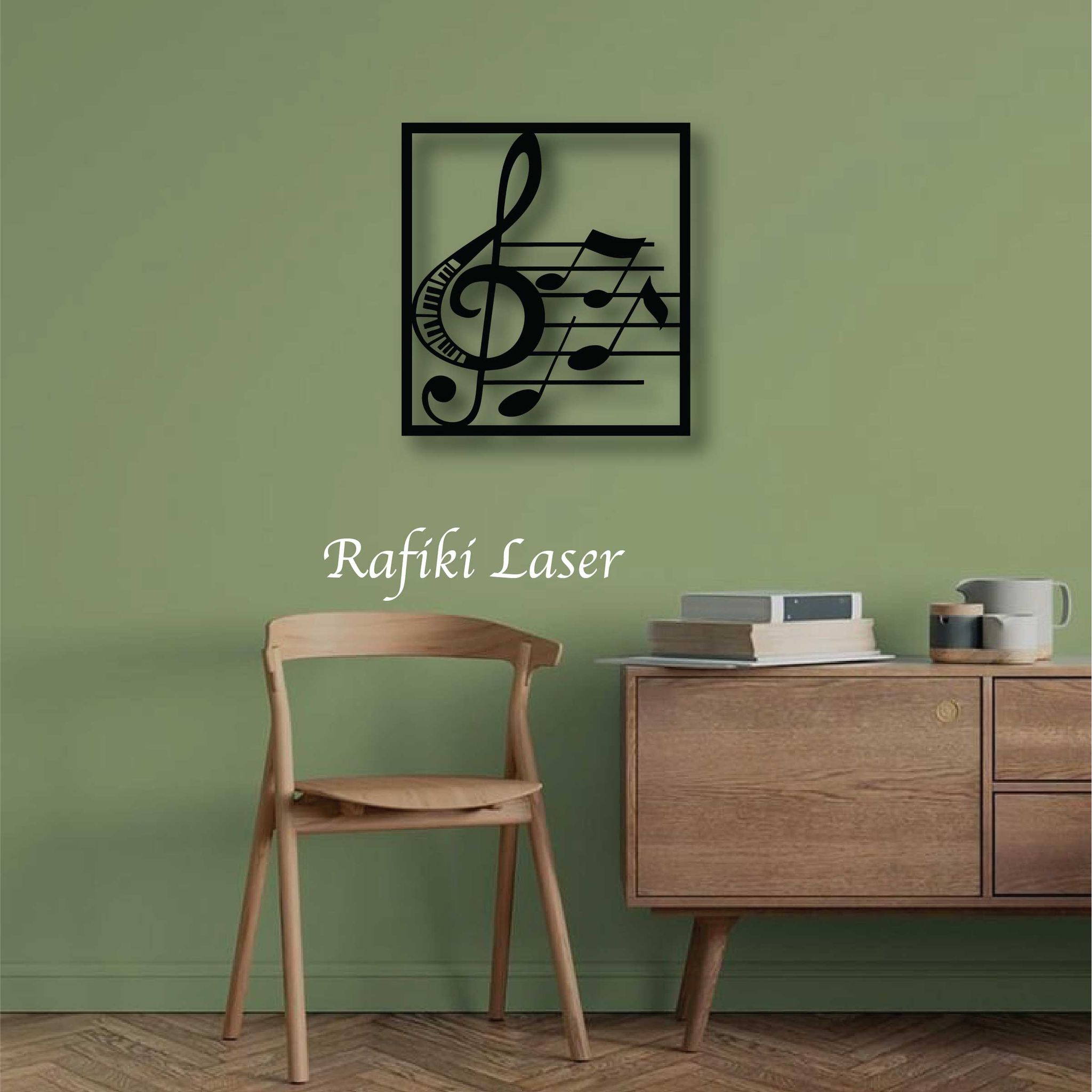 Treble Clef Metal Wall Art Decor_0