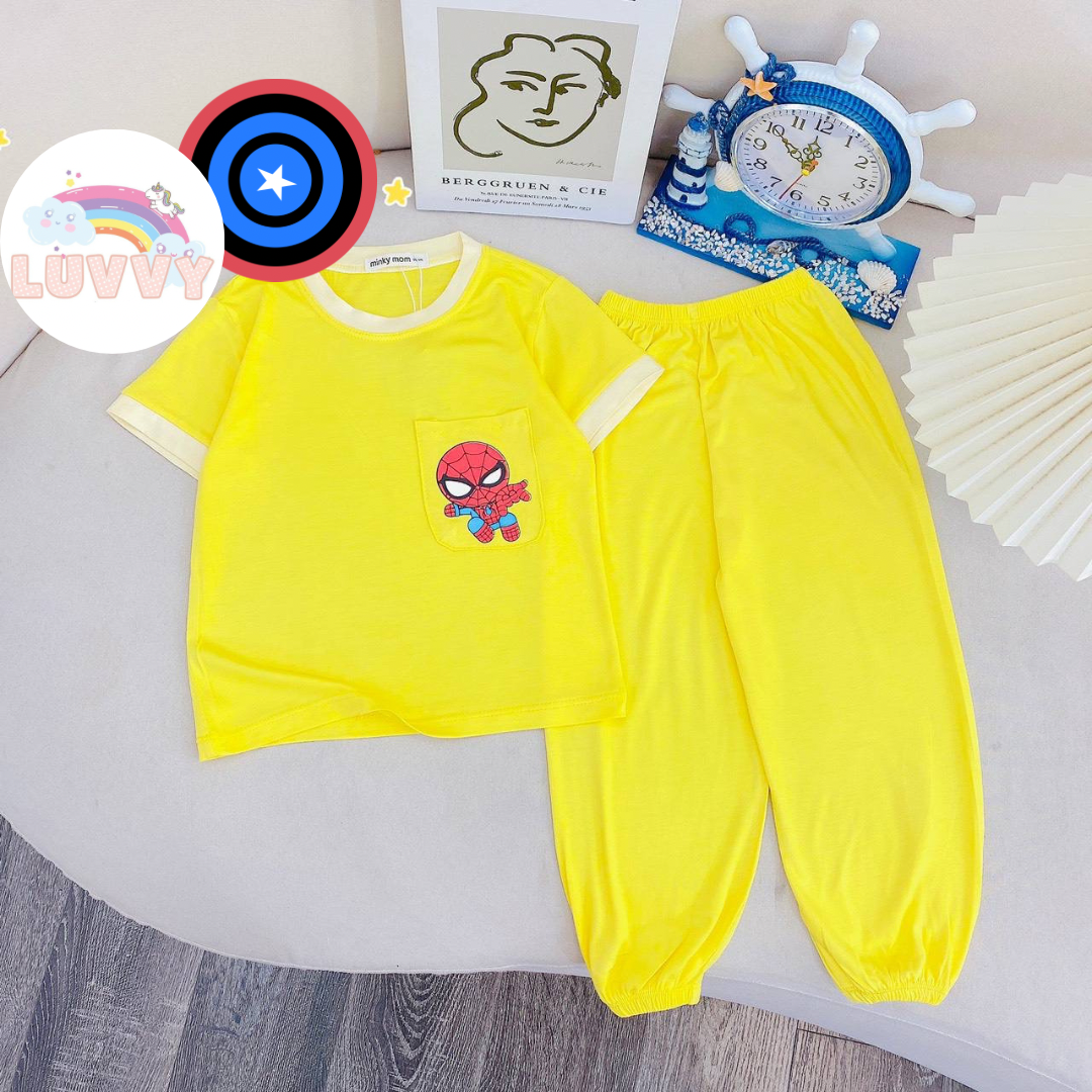 [126] Marvel Pastels Short Sleeve Long Pants Set (80~150)_2