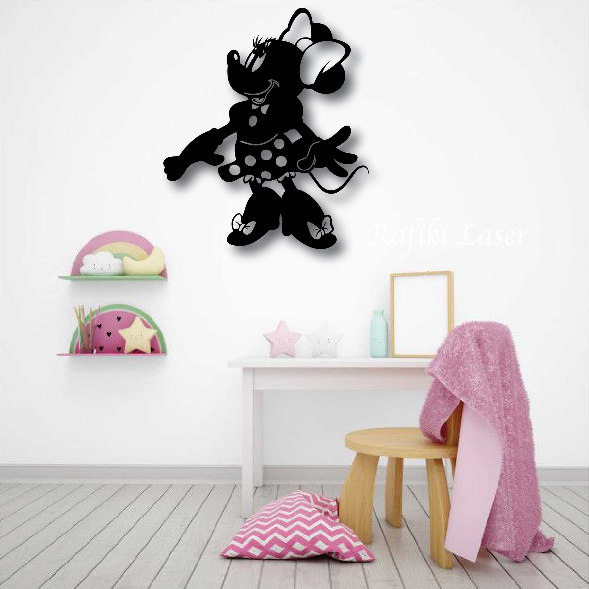 Minnie Mouse Metal Wall Art Decor_0