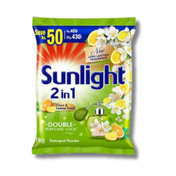 Sunlight Detergent Powder Lemon 1Kg_0