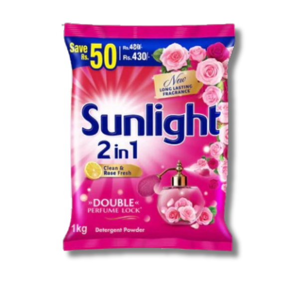 Sunlight Detergent Powder Rose 1Kg_0