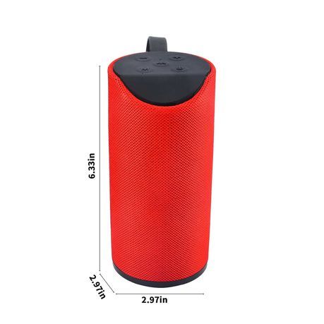 Harwa Portable Wireless Speaker with TF Card Functionality - Red_0