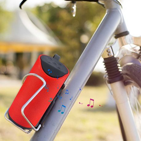 Harwa Portable Wireless Speaker with TF Card Functionality - Red_2