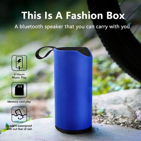 Harwa Portable Wireless Speaker with TF Card Functionality - Blue_0