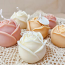 4PCS Rose Shaped Scented Candles_0