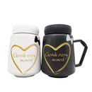 Ceramic Gift Mugs with Handle and Mirror Lid - Set of 2_0