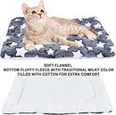 Pet Fluffy Fleece Soft Mat Cushion Pad - White Star（ Small / Medium ）_1