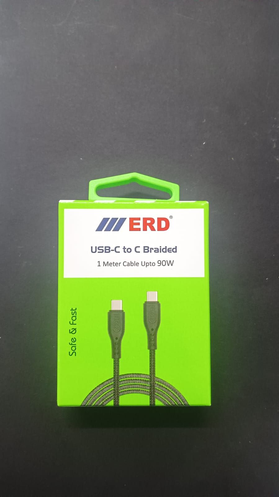 ERD UC-91 Type C to C (Braided Cable 1 Meter Black)_1