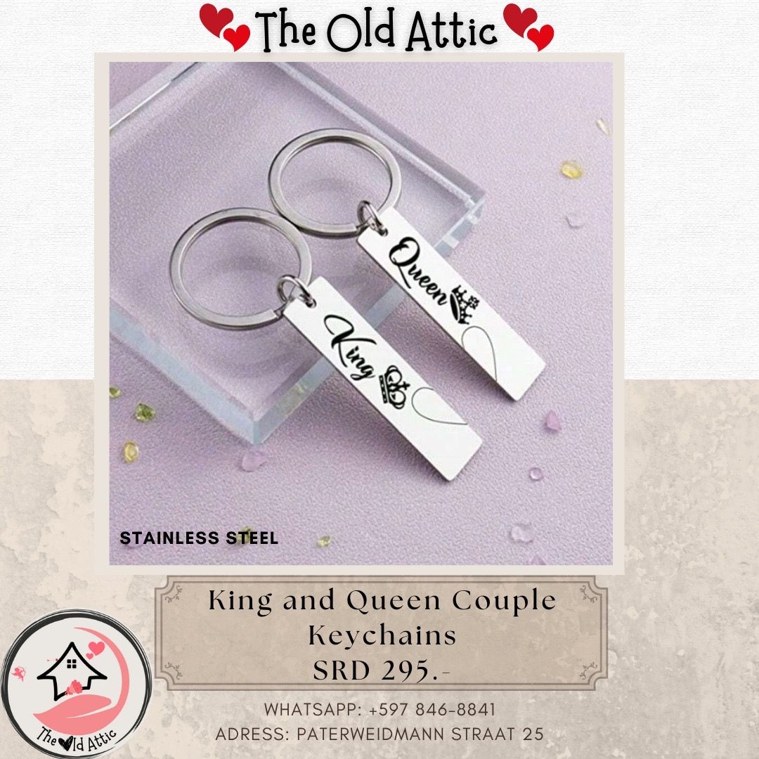 King and queen couple keychain _0