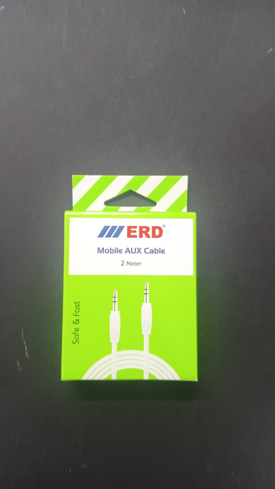 ERD AX-87 2 Metre Aux Cable White_0