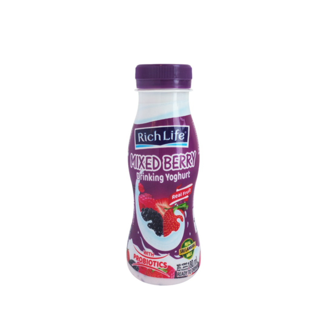 Richlife Mixed Berry Drinking Yoghurt 180ml_0