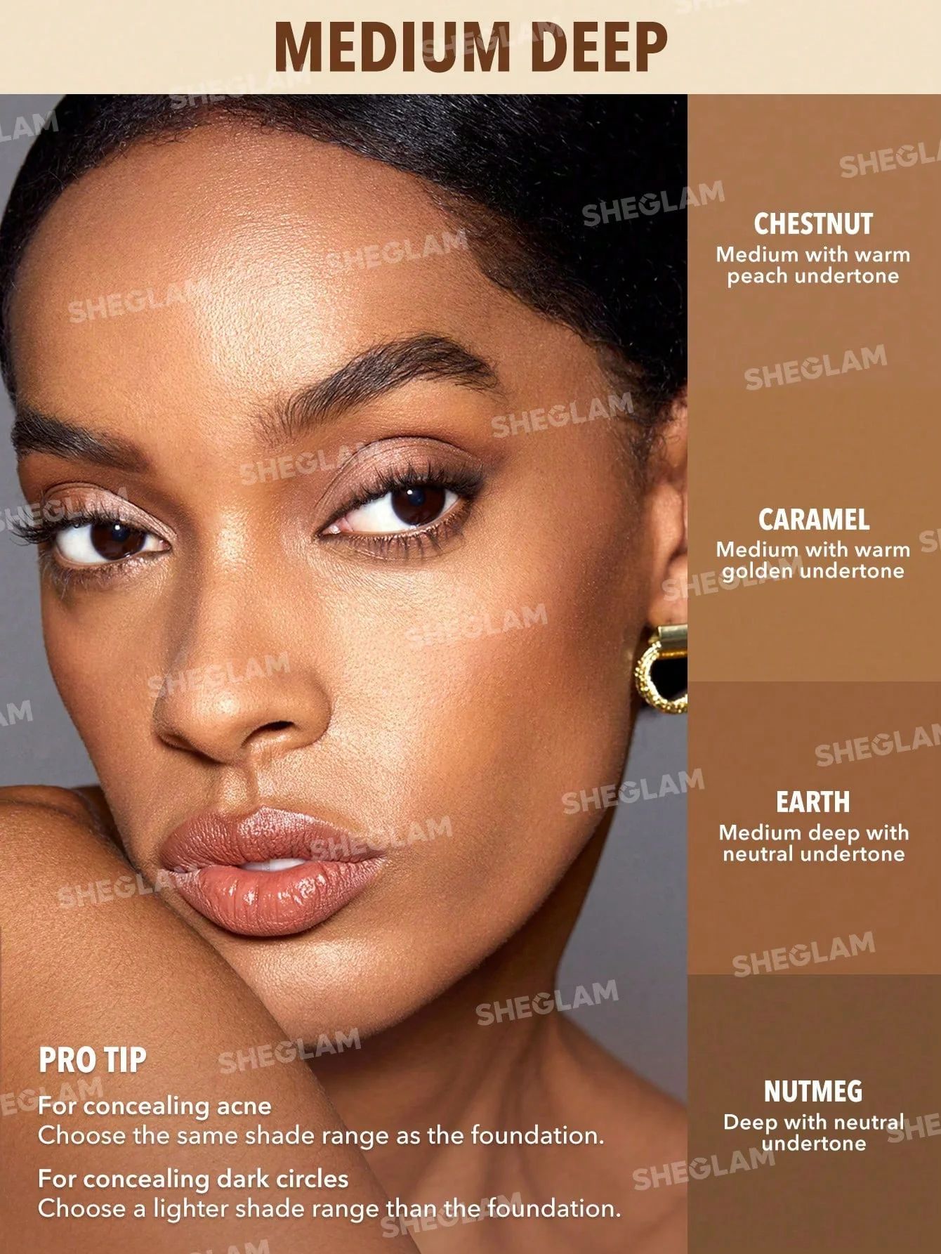 SHEGLAM Perfect Skin High Coverage Concealer - Earth_7