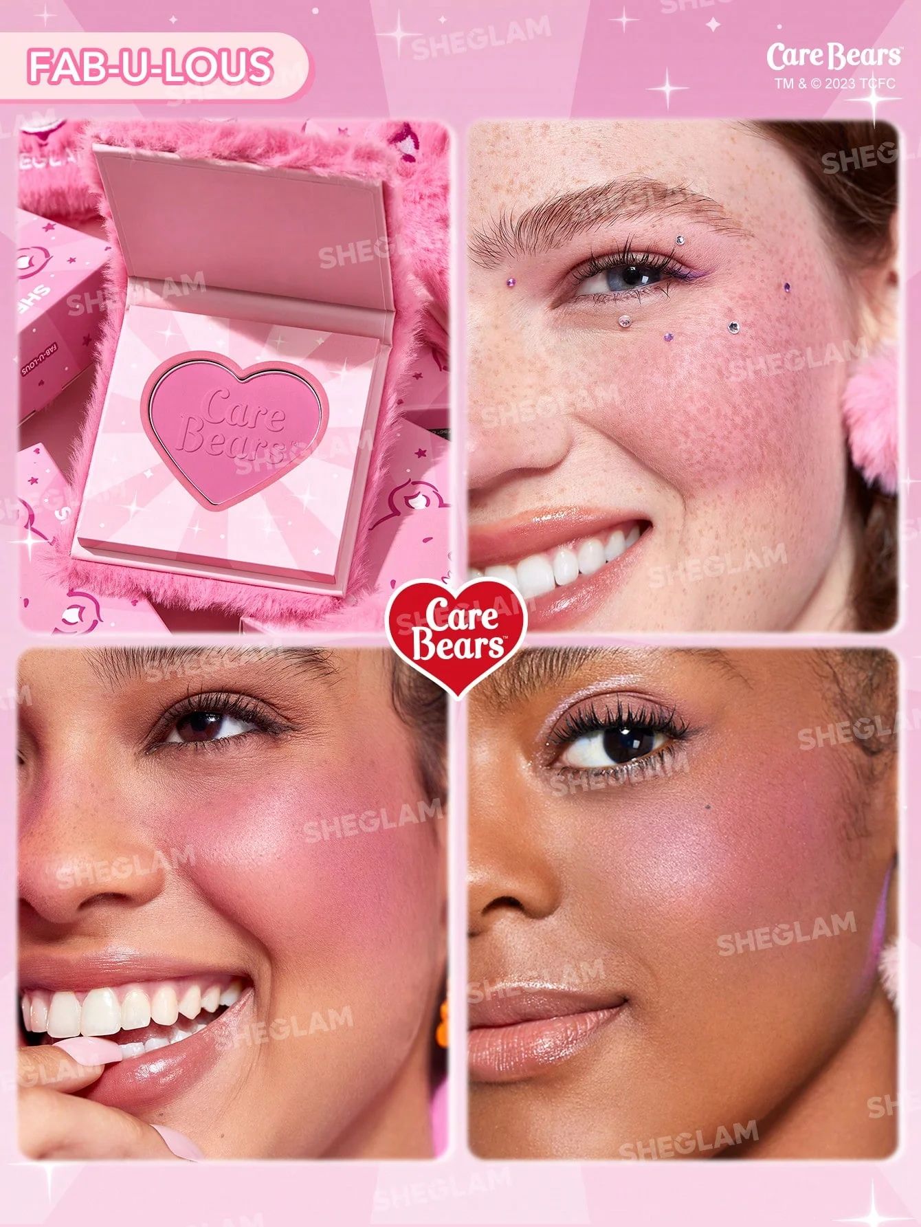 SHEGLAM X Care Bears Cuddle Time Blush - Fab-U-Lous_1