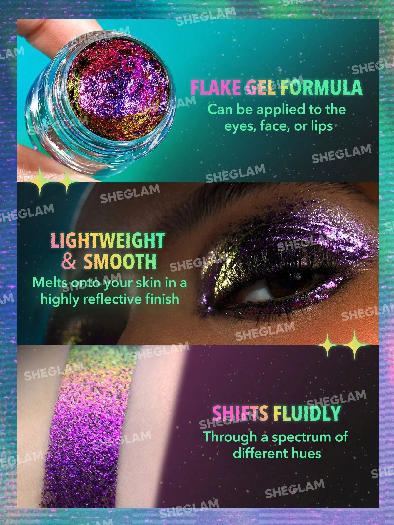 SHEGLAM Chroma Zone Multichrome Flake Gel - Hypnosis_5