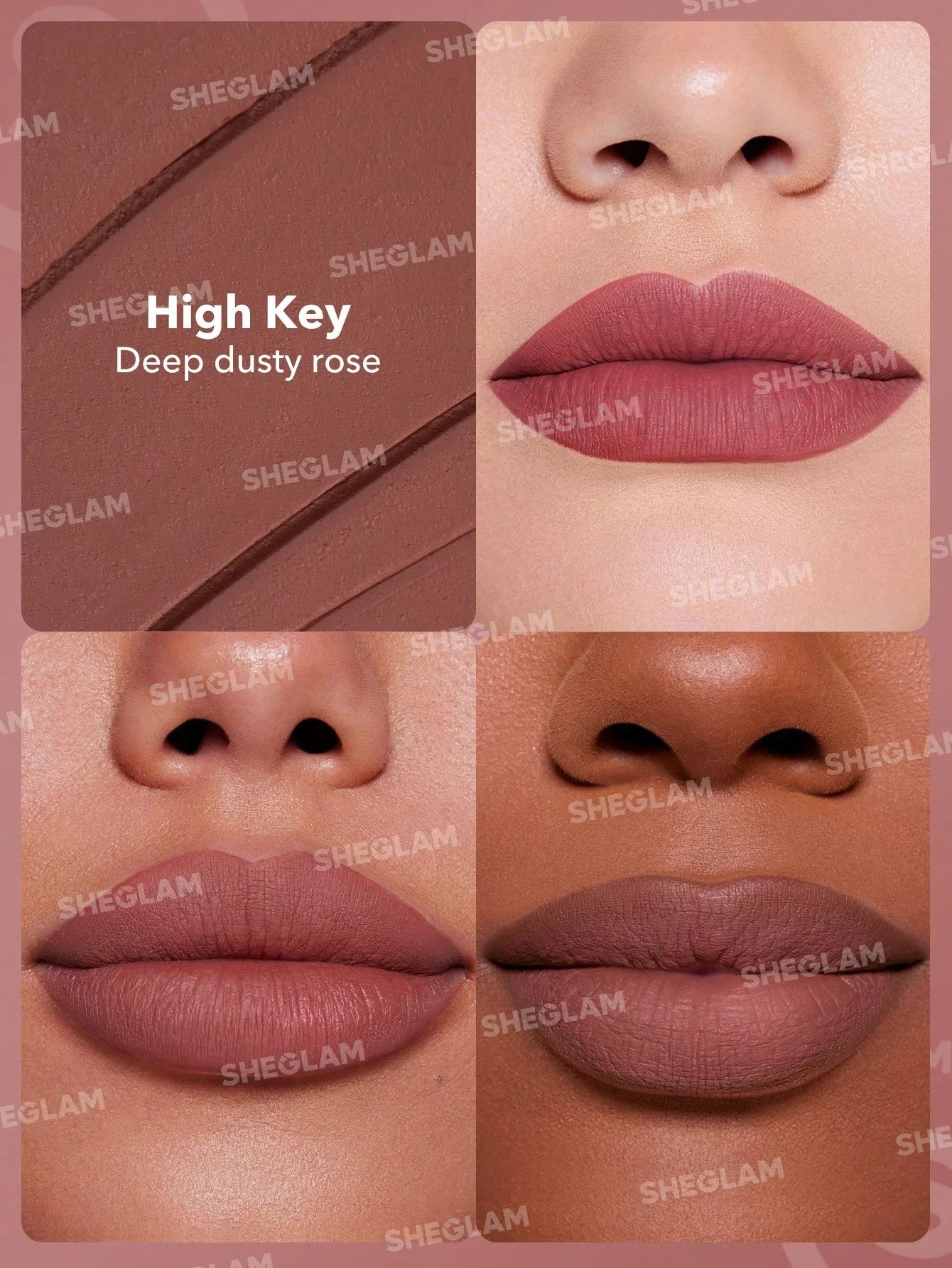 SHEGLAM Dynamatte Boom Long Lasting Matte Lipstick - High Key_1