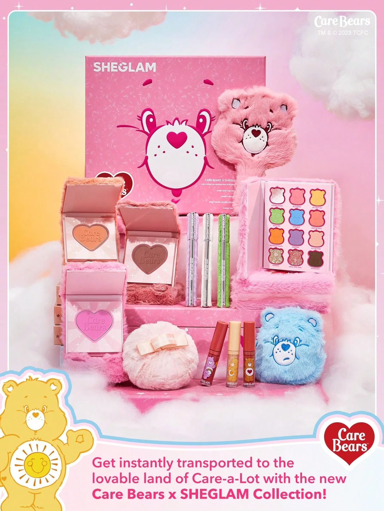 SHEGLAM X Care Bears Cuddle Time Blush - Tickled Pink_7