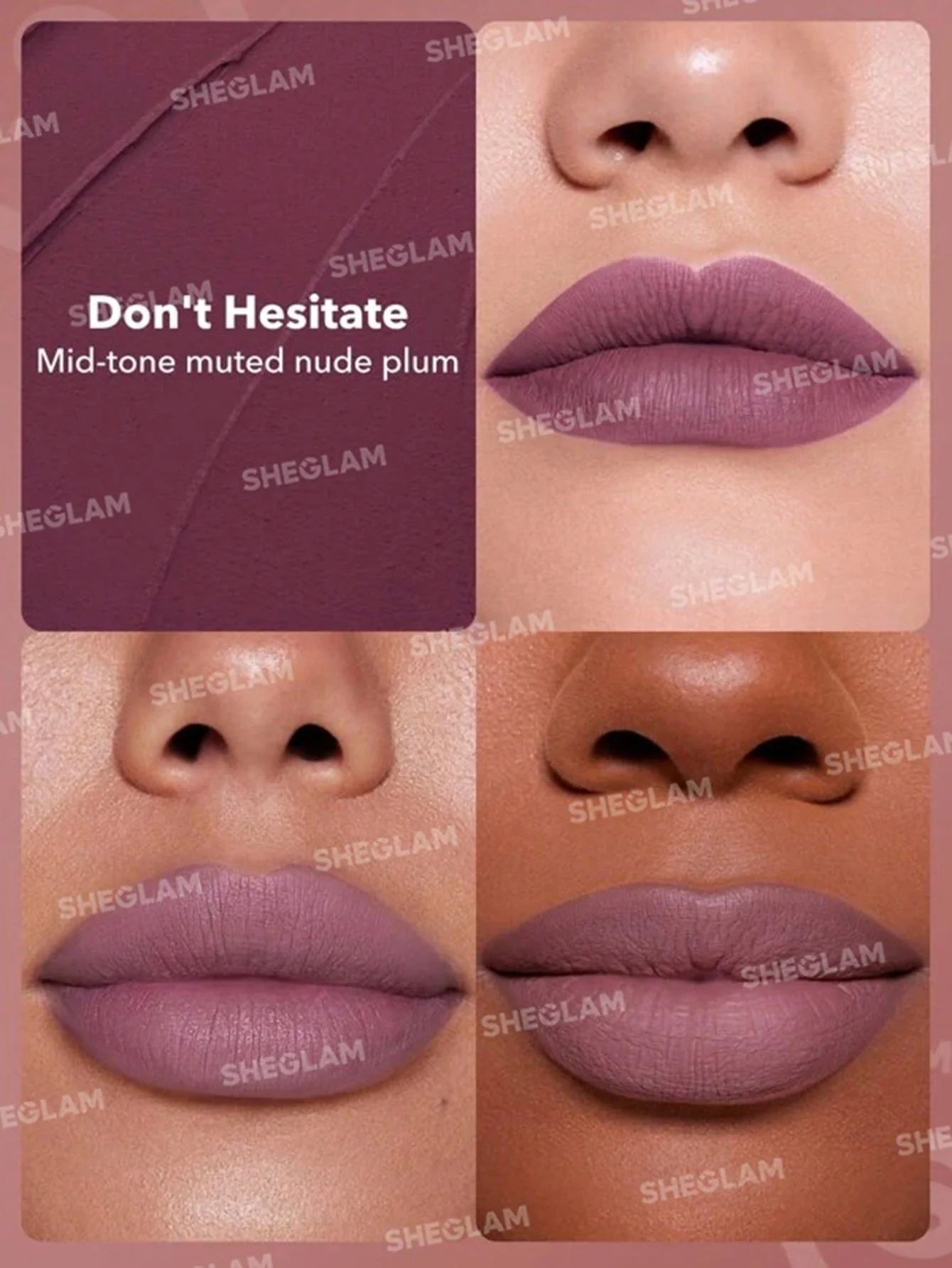 SHEGLAM Dynamatte Boom Long Lasting Matte Lipstick - Don'T Hesitate_1