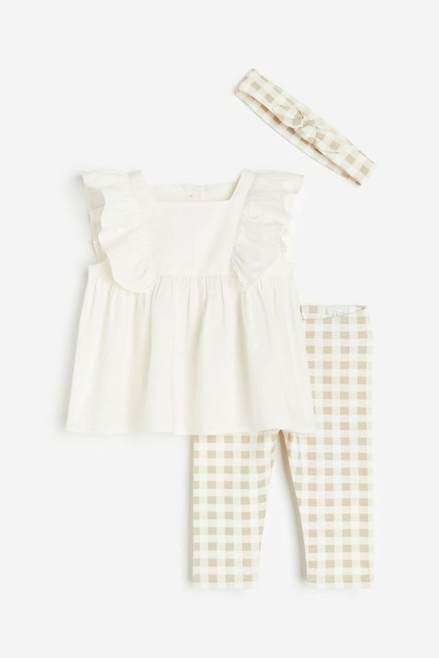 H&M 3-piece cotton set (12-18 M)_0