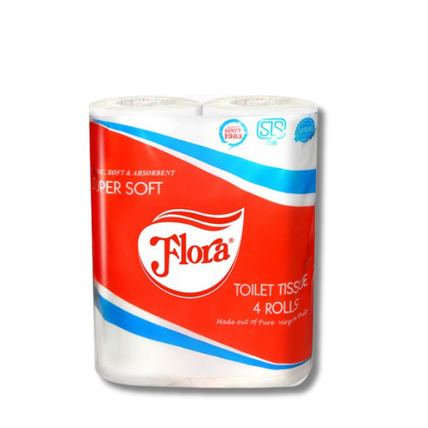 Flora Toilet Tissue 4 Rolls_0