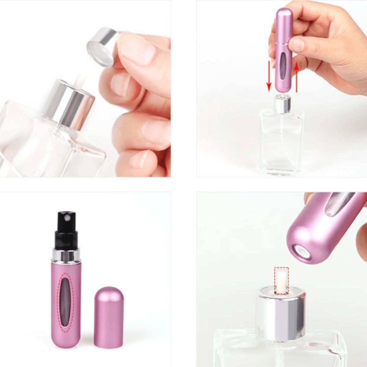 1Pc 5ml Travel Mini Perfume Refillable Atomizer Container - Multicolor_1