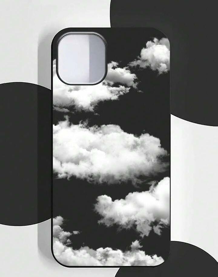 Black And White Cloud Pattern _0