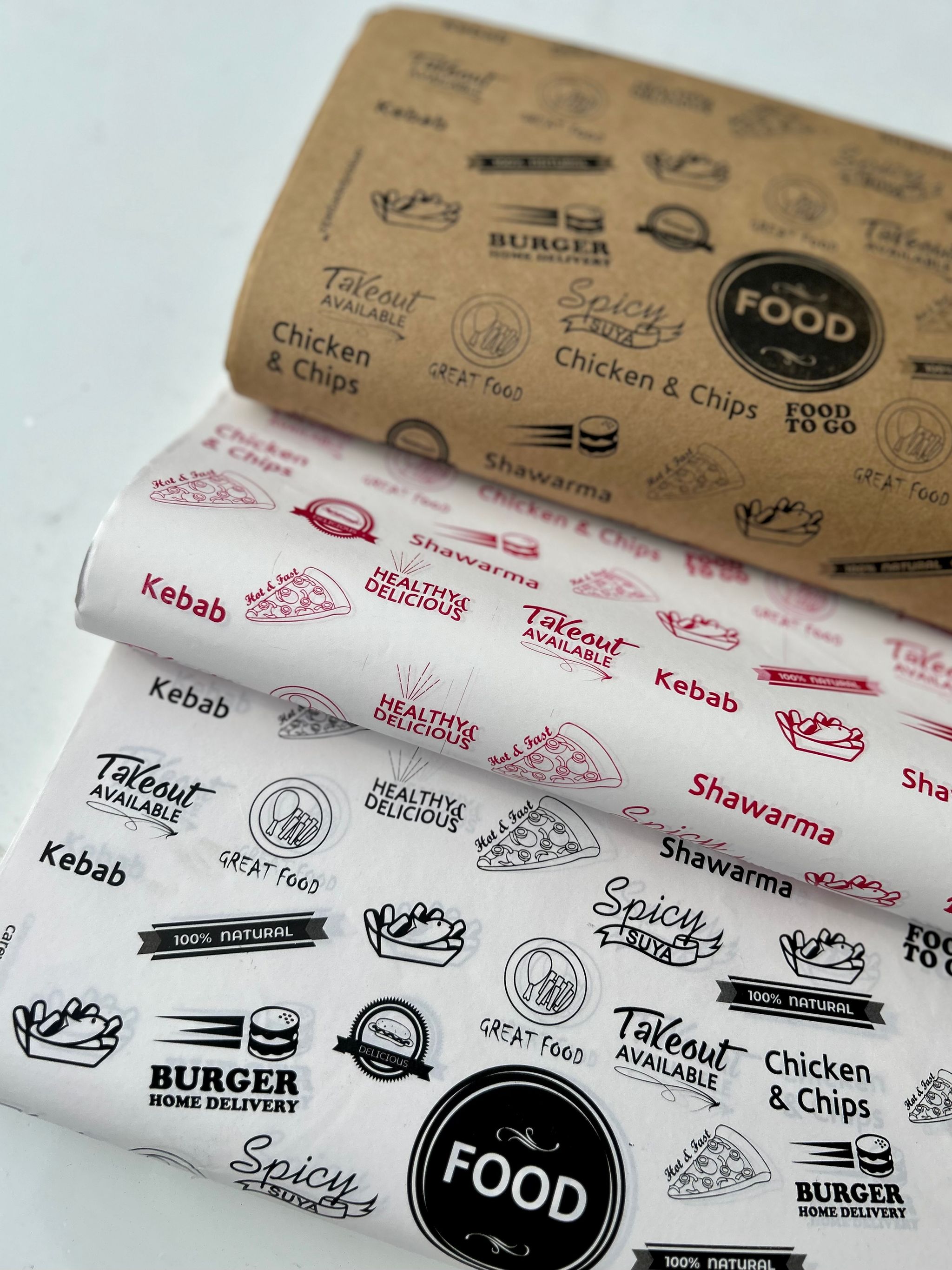 FOOD “TO GO” DELI PAPERS - / RED & WHITE _8