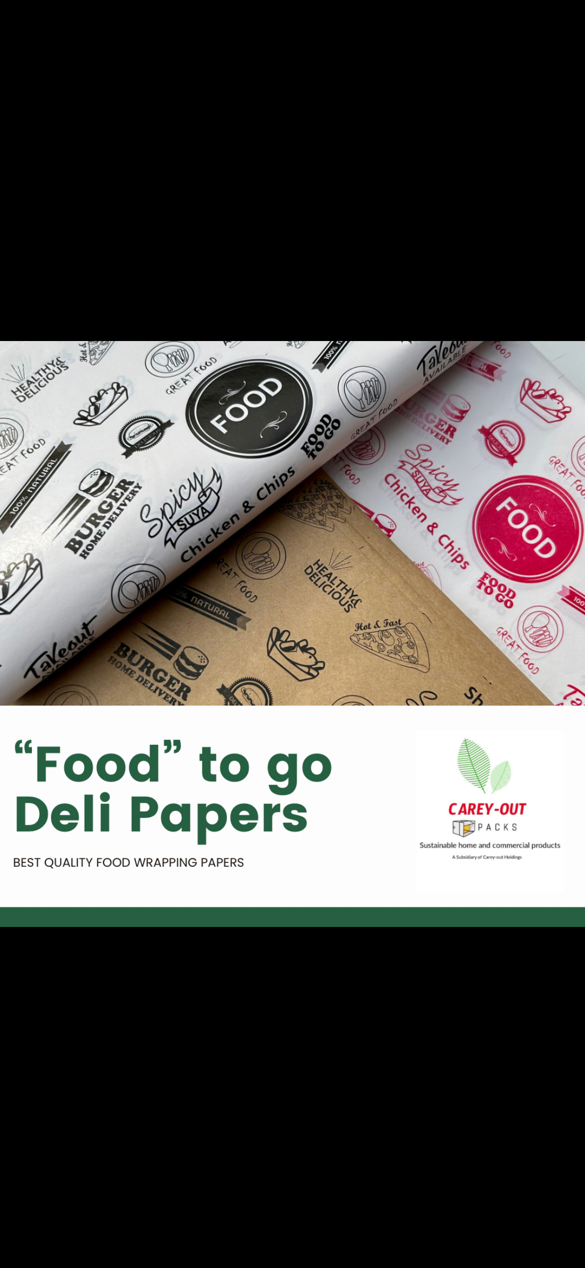 FOOD “TO GO” DELI PAPERS - / RED & WHITE _4