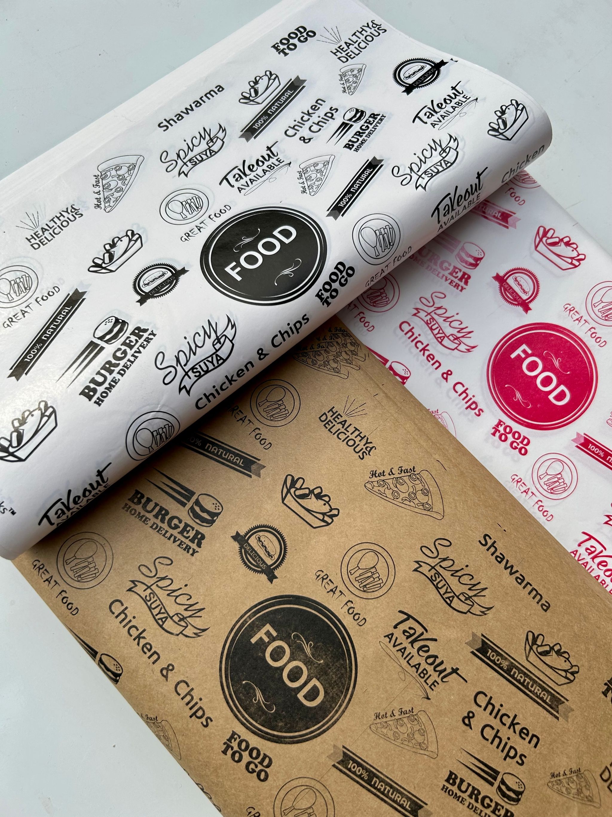 FOOD “TO GO” DELI PAPERS - / RED & WHITE _7