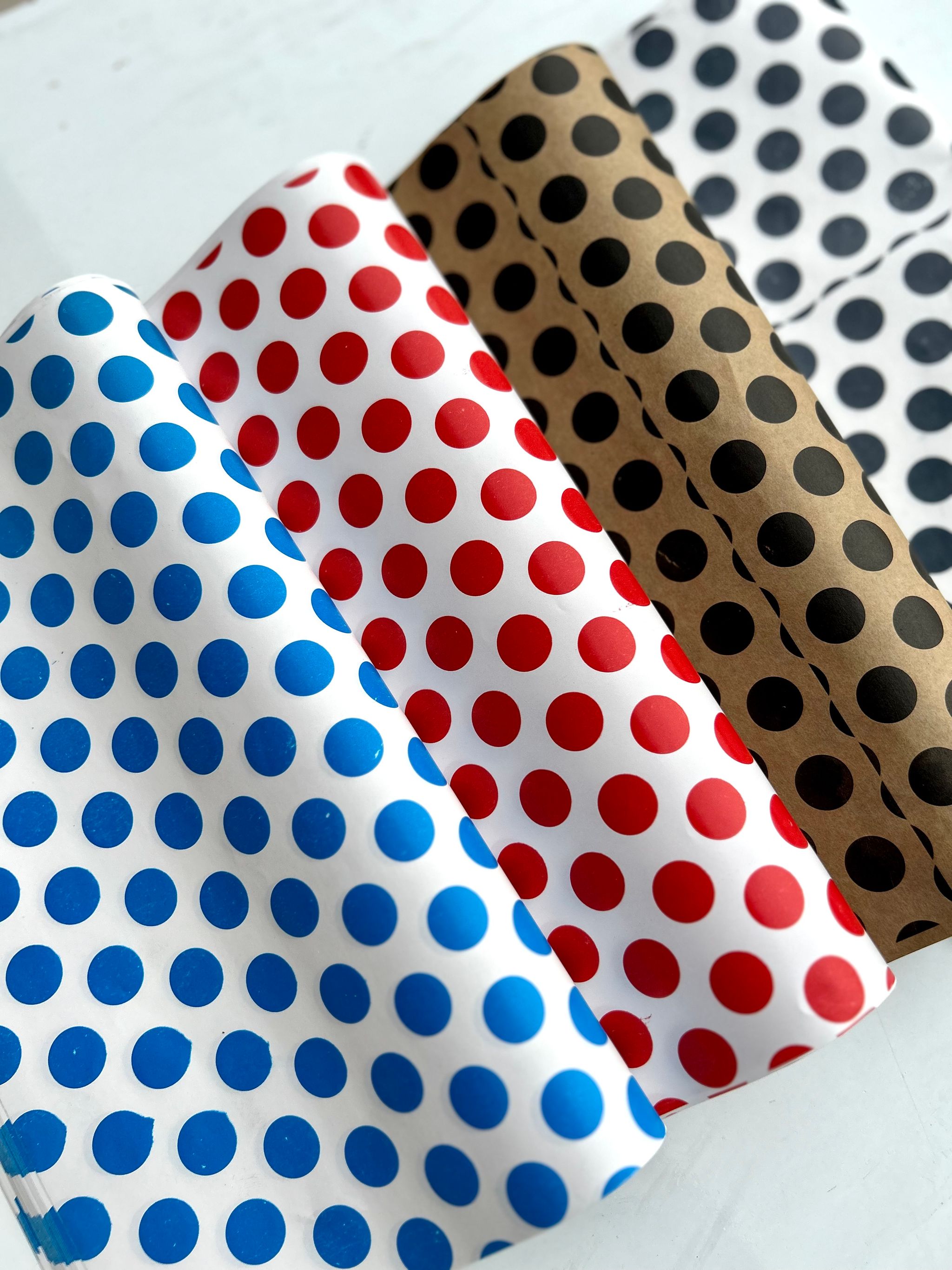 ‘’POLKA DOT” DELI PAPERS - / BLACK & BROWN _4