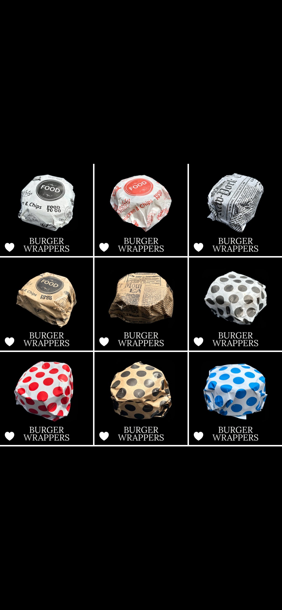 “POLKA DOT” DELI PAPERS - 8.5” x 12” / BLACK & BROWN - CARTON OF 1000 SHEETS_2