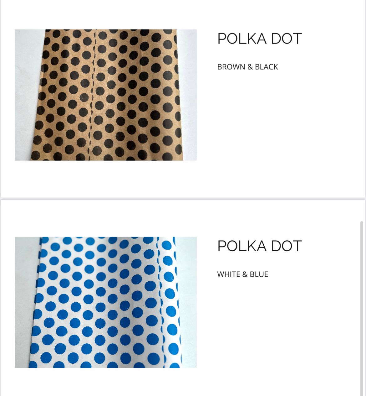 ‘’POLKA DOT” DELI PAPERS - 8.5” x 12” / BLUE & WHITE - CARTON OF 1000 SHEETS  _2